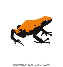 Splashback Poison Frog, Adelphobates galactonotus high quality vector design transparent background