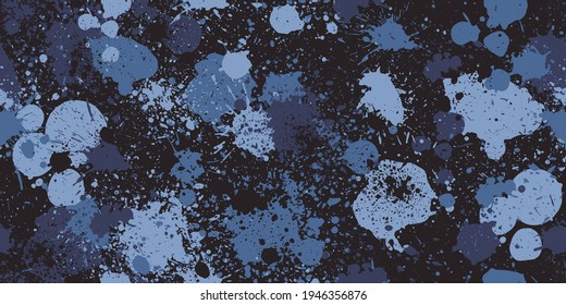 Splashed camouflage background. Seamless pattern.Vector. 