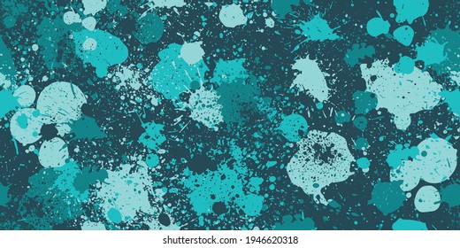 Splashed camouflage background. Seamless pattern.Vector. 