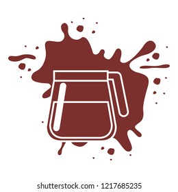 splashed coffee maker