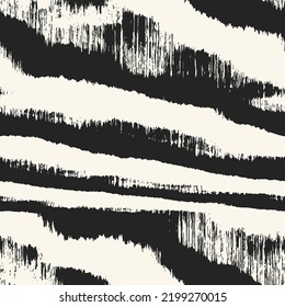 Splashed Ink Textured Striped Pattern