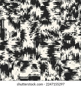 Splashed Ink Textured Subtle Checked Pattern