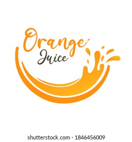 Splashed orange juice vector Isolated on white background Healthy fruit juice drink ideas.