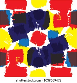 Splashed seamless pattern. Vector design.