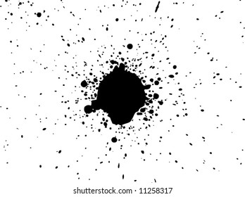 splashed stain drop vector