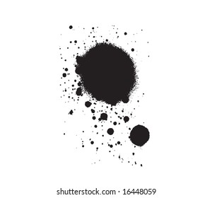 splashed stain drop vector