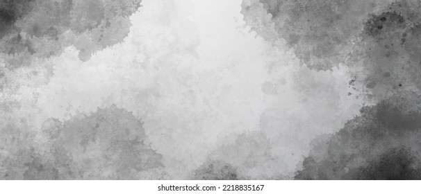 Splashed watercolor textured on white background vector.