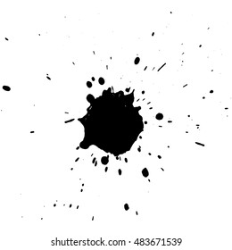 splashes in abstract shape