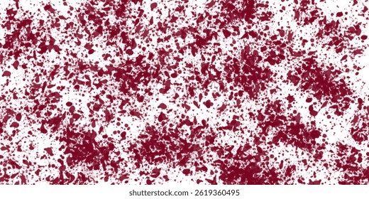 splashes of maroon red paint, scattered dry powder pigment on a white background. coloristics