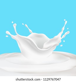 splashes of milk for your product. fresh milk.