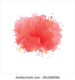 splashes of paint shades watercolor on white background.Vector image