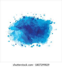 splashes of paint watercolor on white.image Vector Eps10