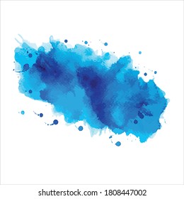 salpicaduras de la acuarela de pintura en blanco.imagen Vector Eps10