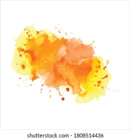 splashes of paint watercolor on white.image Vector Eps10