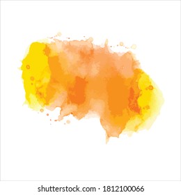 splashes of paint watercolor on white.image Vector Eps10