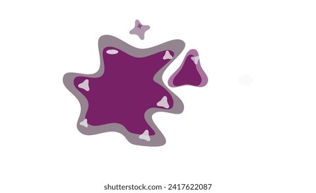 splashes of purple spilled paint picture