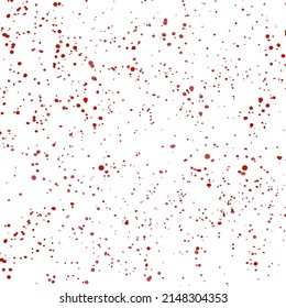 salpicaduras de pintura roja sobre fondo vectorial blanco