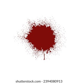 splashes of red paint PNG on a transparent background
