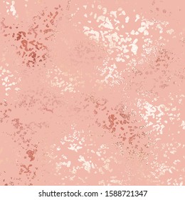 Splashes of rose gold. Vector elegant texture