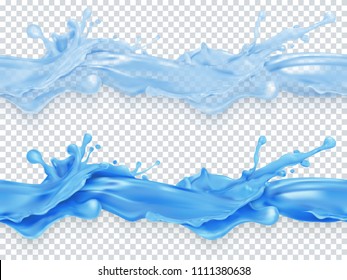 Splashes, seamless vector pattern