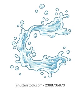 Splashes, splattered drops of water: the dynamic element of fresh, juicy liquid suspended in the air. Various dynamic elements of water fruit juice or blood, ink blots.