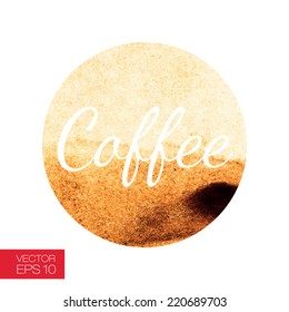 Splashes and traces of coffee vector illustration