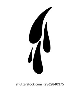 Splashes of water. Symbol. Icon. Vector illustration isolated on white background