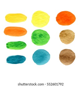 splashes of watercolor