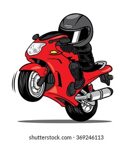 Cartoon Biker High Res Stock Images Shutterstock