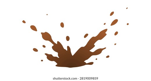 Splashing Brown Liquid Water Drop Impact