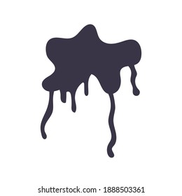 diseño de ilustración vectorial de estilo plano monocromo con manchas de goteo