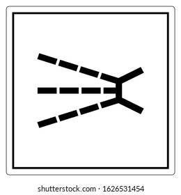 Splashing Hazard Symbol Sign, Vector Illustration, Isolate On White Background Label .EPS10