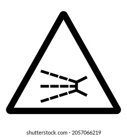 Splashing Hazard Symbol Sign, Vector Illustration, Isolate On White Background Label .EPS10