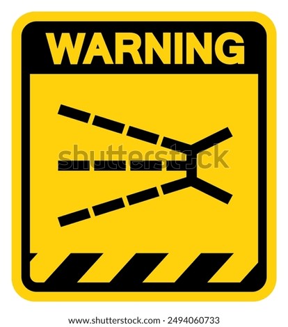 Splashing Hazard Warning Sign, Vector Illustration, Isolate On White Background Label .EPS10