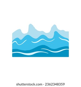 Splashing into Life. Vector Aqua Wave and Splash.