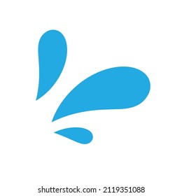 splashing water drop vector For decorating Songkran festival posters.