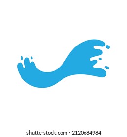 splashing water drop vector For decorating Songkran festival posters.