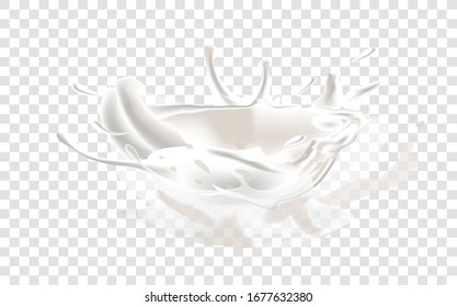 Esplandor de agua y ondas de colores claros transparentes en un fondo separado en formato vectorial.