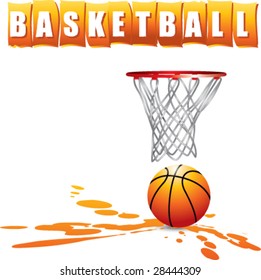 splat basketball hoop logo
