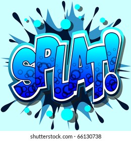 A Splat Comic Book Vector Illustration