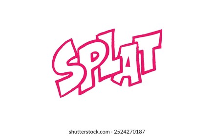 Splat comic text speech