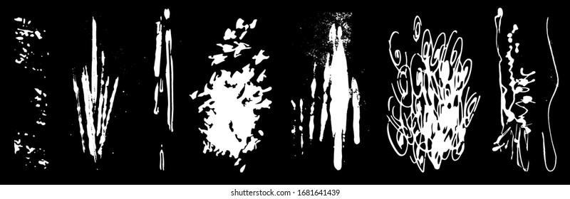 Splat, fleck graphic. Drop of liquid, fluid. Speck shape. Natural ink stain, mottle spot irregular shape. Horisontal format. Organic blob. Basic, simple design for poster, cover, banner, placard