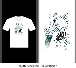 Splat Vector T-Shirt Design EPS Custom Design