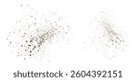 Splatter abstract flying cocoa powder dust particles grunge texture editable splash isolated background