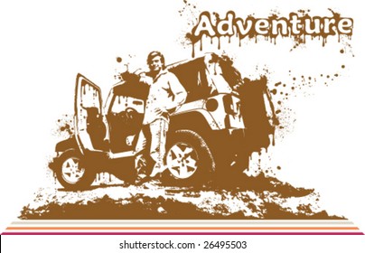 Splatter Artwork Jeep Adventures