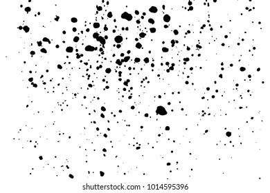Splatter background. Black calligraphy ink splats. Spray paint drops. grunge ink paint splats, blots and splashes . Grunge distress calligraphy ink stains. Black ink blow explosion.