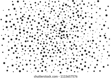 Splatter background. Black glitter blow explosion and splats on white. Grainy grunge abstract texture on a white background. Black ink blow. Random polka dot. Vector illustration