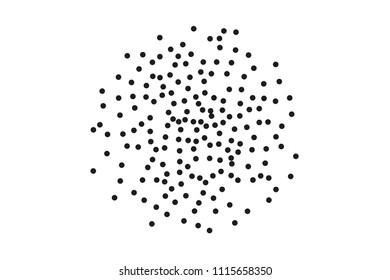 Splatter background. Black glitter blow explosion and splats on white. Grainy grunge abstract texture on a white background. Black ink blow. Random polka dot. Vector illustration