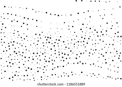 Splatter background. Black glitter blow large and small scale, explosion and splats on white. Abstract grainy isolated grungy effect. Grain overlay. Dusty dirty black surface. Distress design elements