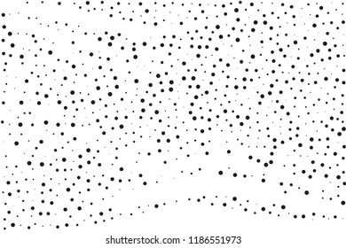 Splatter background. Black glitter blow large and small scale, explosion and splats on white. Abstract grainy isolated grungy effect. Grain overlay. Dusty dirty black surface. Distress design elements